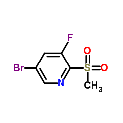 5-溴-3-氟-2-(甲基磺酰基)吡啶结构式