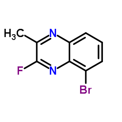 5-Bromo-3-fluoro-2-methylquinoxaline结构式