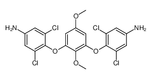 2,6-bis(4-amino-2,6-dichlorophenyloxy)-1,4-dimethoxybenzene结构式