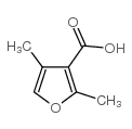 3-FURANCARBOXYLIC ACID, 2,4-DIMETHYL-结构式