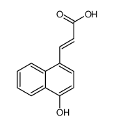 3-(4-hydroxy-1-naphthalenyl)-2-propenoic acid结构式