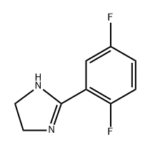 2-(2,5-二氟苯基)-4,5-二氢-1H-咪唑结构式