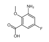 3-Amino-5-fluoro-2-methoxy-benzoic acid Structure