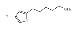 4-Bromo-2-hexylthiophene Structure