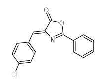 5(4H)-Oxazolone,4-[(4-chlorophenyl)methylene]-2-phenyl-结构式