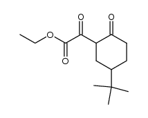 (5-tert-butyl-2-oxo-cyclohexyl)-oxo-acetic acid ethyl ester Structure