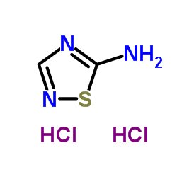 1,2,4-噻二唑-5-胺二盐酸盐结构式