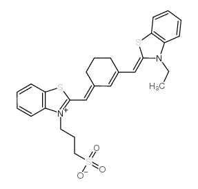 3-(2-[(3-([3-ETHYL-1,3-BENZOTHIAZOL-2(3H)-YLIDENE]METHYL)-2-CYCLOHEXEN-1-YLIDENE)METHYL]-1,3-BENZOTHIAZOL-3-IUM-3-YL)-1-PROPANESULFONATE picture