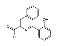 (E)-2-(2-hydroxybenzylideneamino)-3-phenylpropanoic acid Structure