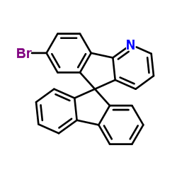 7'-Bromospiro[fluorene-9,5'-indeno[1,2-b]pyridine]结构式