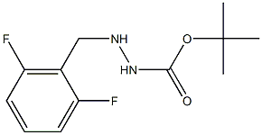 tert-butyl 2-(2,6-difluorobenzyl)hydrazinecarboxylate结构式