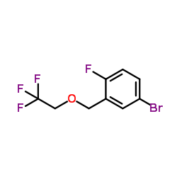 4-Bromo-1-fluoro-2-[(2,2,2-trifluoroethoxy)methyl]benzene Structure