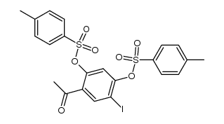 5'-iodo-2',4'-bis(tosyloxy)acetophenone结构式