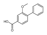 2-甲氧基-[1,1-联苯]-4-羧酸结构式