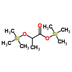 Trimethylsilyl 2-[(trimethylsilyl)oxy]propanoate structure