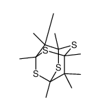 1,3,5,7,9,9,10,10-Octamethyl-2,4,6,8-tetrathiaadamantane结构式