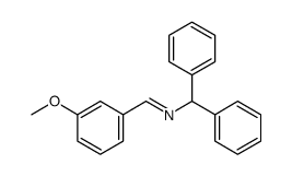 N-(3-methoxybenzylidene)benzhydrylamine Structure