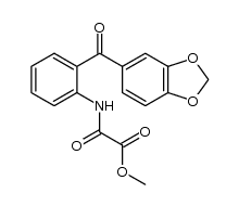 methyl 2-((2-(benzo[d][1,3]dioxole-5-carbonyl)phenyl)amino)-2-oxoacetate Structure