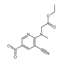 ethyl 2-((3-cyano-5-nitropyridin-2-yl)(methyl)amino)acetate Structure