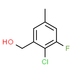 2-Chloro-3-fluoro-5-methylbenzyl alcohol structure