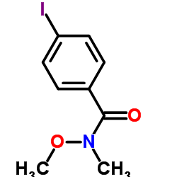 4-Iodo-N-methoxy-N-methylbenzamide结构式