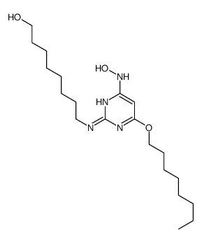 8-[[4-(hydroxyamino)-6-octoxypyrimidin-2-yl]amino]octan-1-ol结构式