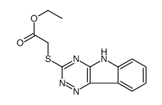 Acetic acid, (2H-1,2,4-triazino[5,6-b]indol-3-ylthio)-, ethyl ester Structure