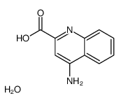 4-aminoquinoline-2-carboxylic acid,hydrate Structure