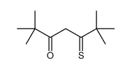 2,2,6,6-tetramethyl-5-sulfanylideneheptan-3-one Structure