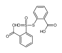 2-(2-carboxyphenyl)sulfonylsulfanylbenzoic acid结构式