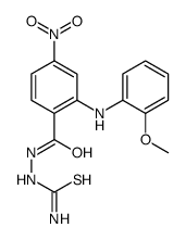 [[2-(2-methoxyanilino)-4-nitrobenzoyl]amino]thiourea结构式