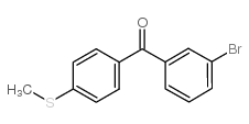 3-bromo-4'-(methylthio)benzophenone结构式