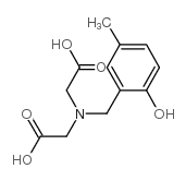[Carboxymethyl-(2-hydroxy-5-methyl-benzyl)amino]acetic acid Structure