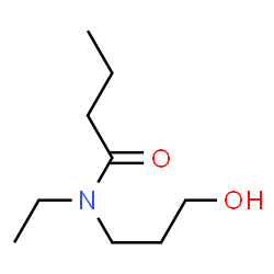 Butanamide,N-ethyl-N-(3-hydroxypropyl)- Structure