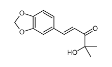 1-(1,3-benzodioxol-5-yl)-4-hydroxy-4-methylpent-1-en-3-one Structure