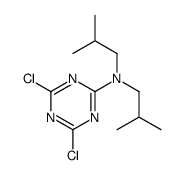 4,6-dichloro-N,N-bis(2-methylpropyl)-1,3,5-triazin-2-amine结构式