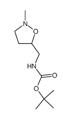 Carbamic acid, [(2-methyl-5-isoxazolidinyl)methyl]-, 1,1-dimethylethyl ester Structure