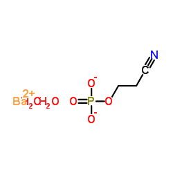 2-CYANOETHYL PHOSPHATE, BARIUM SALT DIHY DRATE Structure