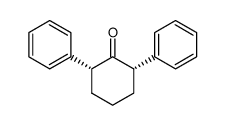 cis-2,6-diphenylcyclohexanone Structure