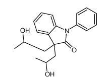 3,3-bis(2-hydroxypropyl)-1-phenylindol-2-one Structure