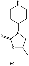 5-methyl-3-(piperidin-4-yl)oxazolidin-2-one hydrochloride结构式