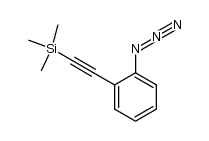 [(2-azidophenyl)ethynyl]trimethylsilane结构式