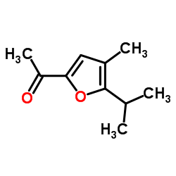 Ethanone, 1-[4-methyl-5-(1-methylethyl)-2-furanyl]- (9CI) Structure