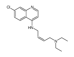 7-Chloro-N-[(Z)-4-(diethylamino)-2-butenyl]-4-quinolinamine结构式