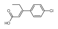 3-Ethyl-3-[4-chlor-phenyl]-acrylsaeure结构式