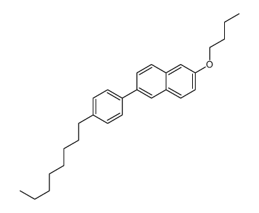 2-butoxy-6-(4-octylphenyl)naphthalene Structure