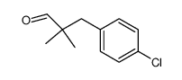 BENZENEPROPANAL, 4-CHLORO-.ALPHA.,.ALPHA.-DIMETHYL-结构式