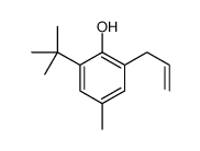 2-tert-butyl-4-methyl-6-prop-2-enylphenol结构式