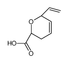 2H-Pyran-2-carboxylicacid,6-ethenyl-3,6-dihydro-,(2R,6R)-(9CI) structure