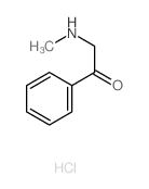 Ethanone,2-(methylamino)-1-phenyl-, hydrochloride (1:1) Structure